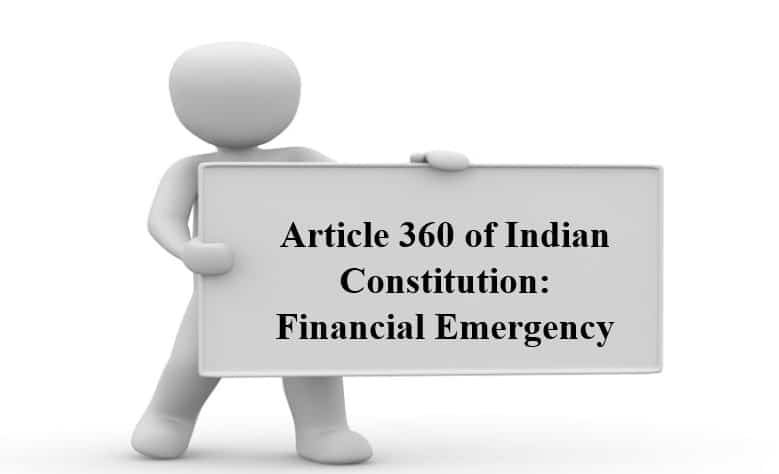 Article 360 of Indian Constitution Financial Emergency