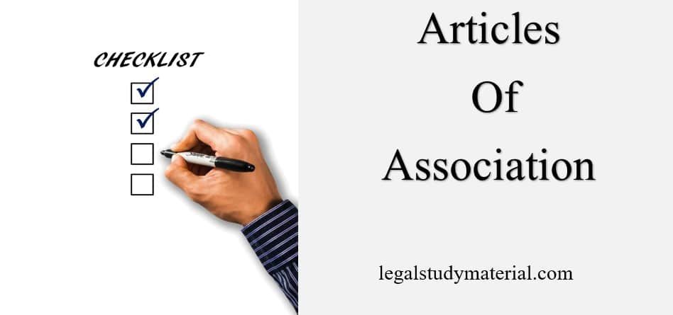 Alteration of Articles of Association
