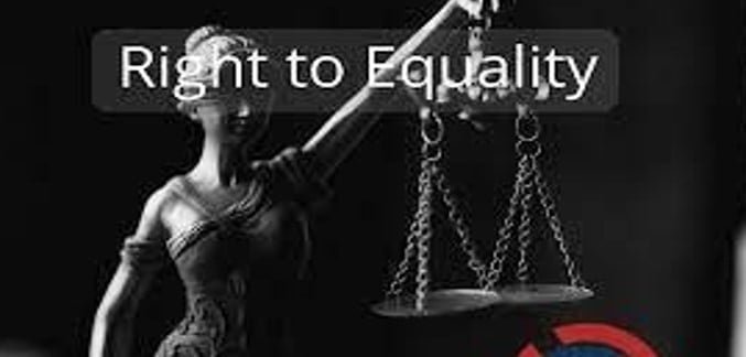 Right to Equality given under Constitution of India